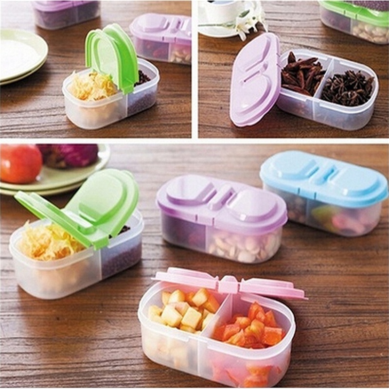 Meal Prep Jar - กล่องพลาสติกกันกระแทกแบบพกพาภาชนะใส่อาหารกล่องข้าวกลางวันอาหารกลางวันผลไม้กลางแจ้งกล่องกลางแจ้งสำหรับทริปกล้วย