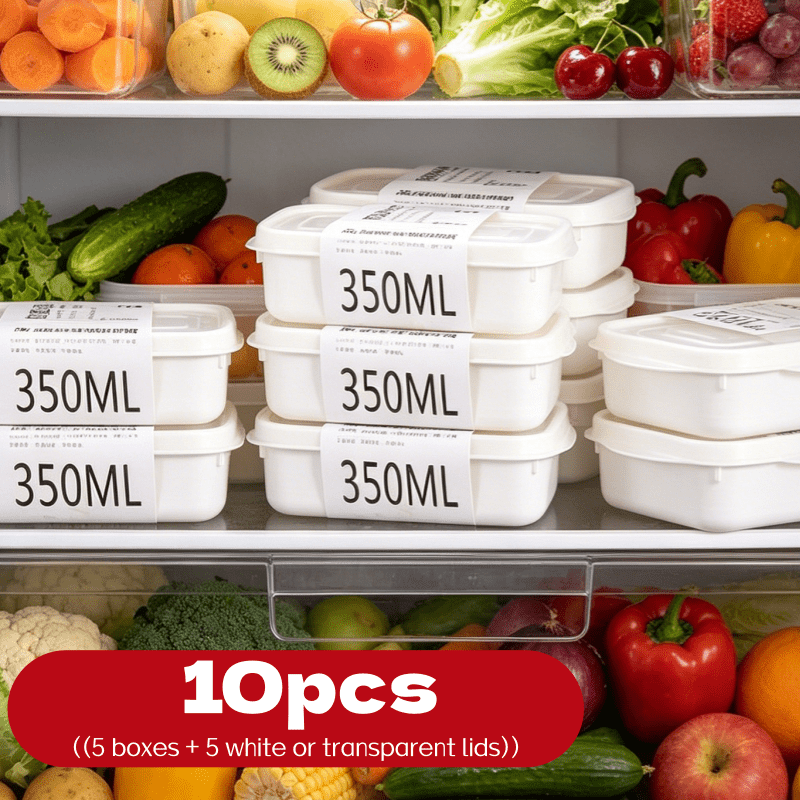 Meal Prep Box - ชุดกล่องเก็บอาหารแบบซ้อนได้ 10 ชิ้น 5 กล่อง +
