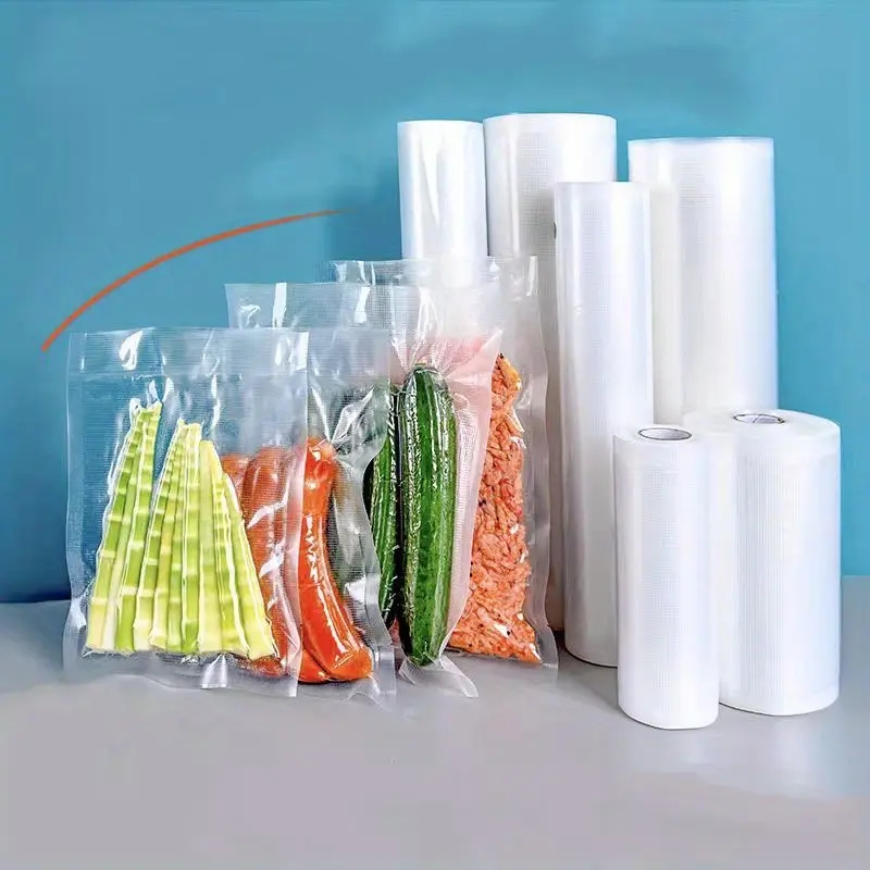 Meal Prep Vacuum Sealer - ถุงสูญญากาศสำหรับอาหาร ขนาด 500 ซม./ม้วน สำหรับการเก็บรักษาแบบซูวีด ถุงบรรจุภัณฑ์สำหรับเครื่องซีลสูญญากาศ