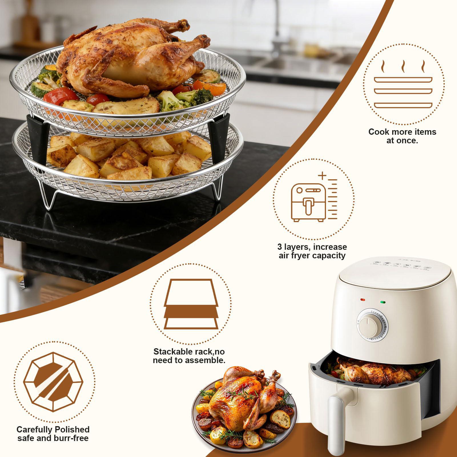 ตะกร้าทอดไร้น้ำมัน สแตนเลส แบบ - Meal Prep Menu บทวิจารณ์และราคา