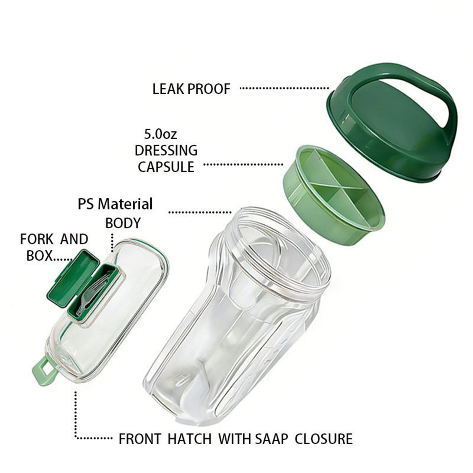 กระปุกสลัดแบบเปิดด้านข้าง 1000 - Meal Prep Gym Food บทวิจารณ์และราคา