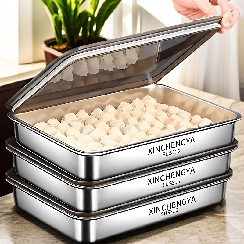 304 สแตนเลสสตีล Dumpling ถาดสี - Meal Prep Menu บทวิจารณ์และราคา