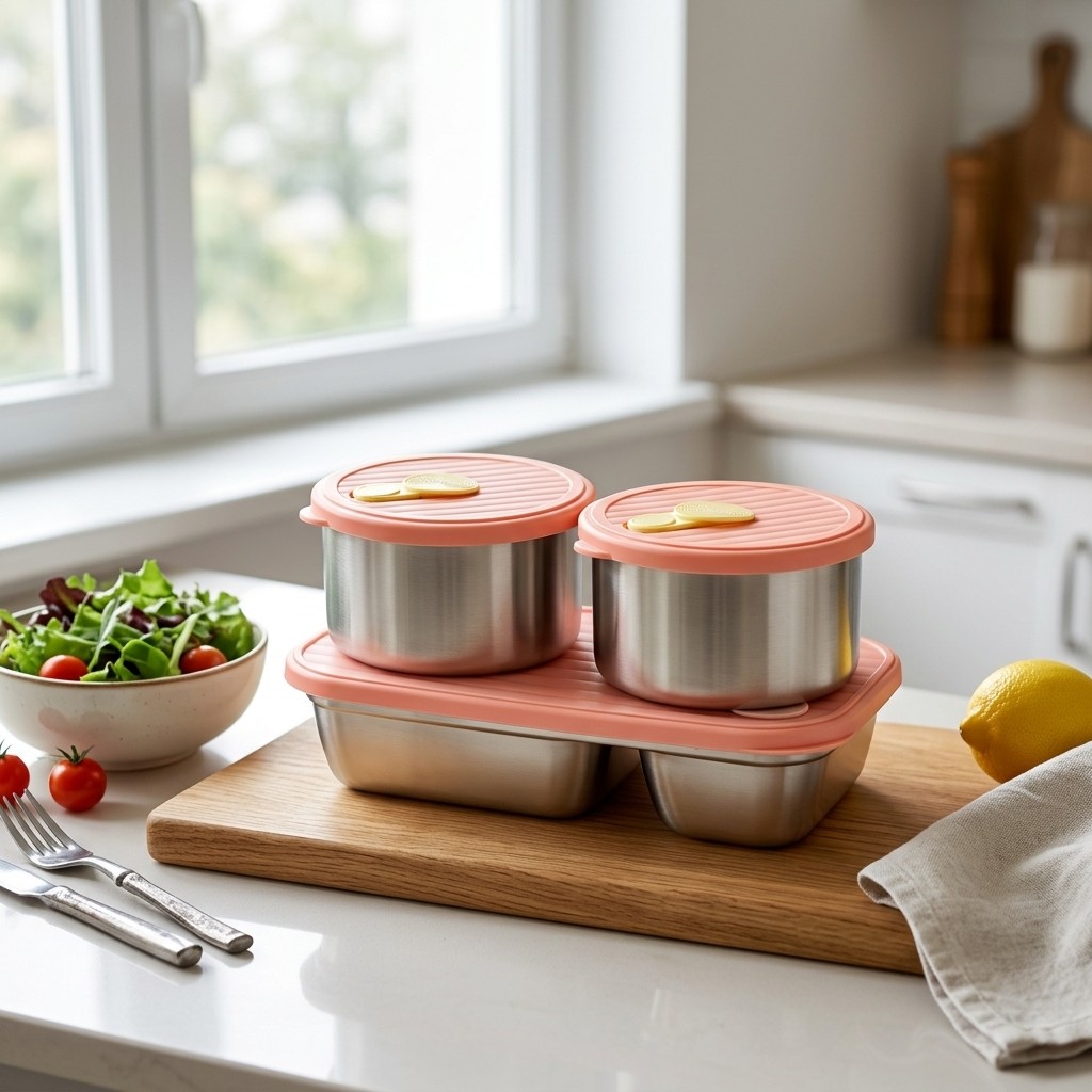 กล่องอาหารกลางวันสแตนเลส 304 ใ - Meal Prep Lunch Boxes บทวิจารณ์และราคา