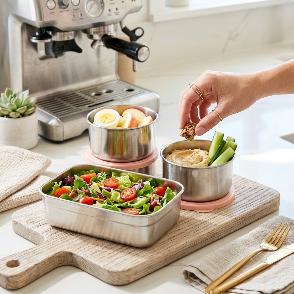 กล่องอาหารกลางวันสแตนเลส 304 ใ - Meal Prep Lunch Boxes บทวิจารณ์และราคา