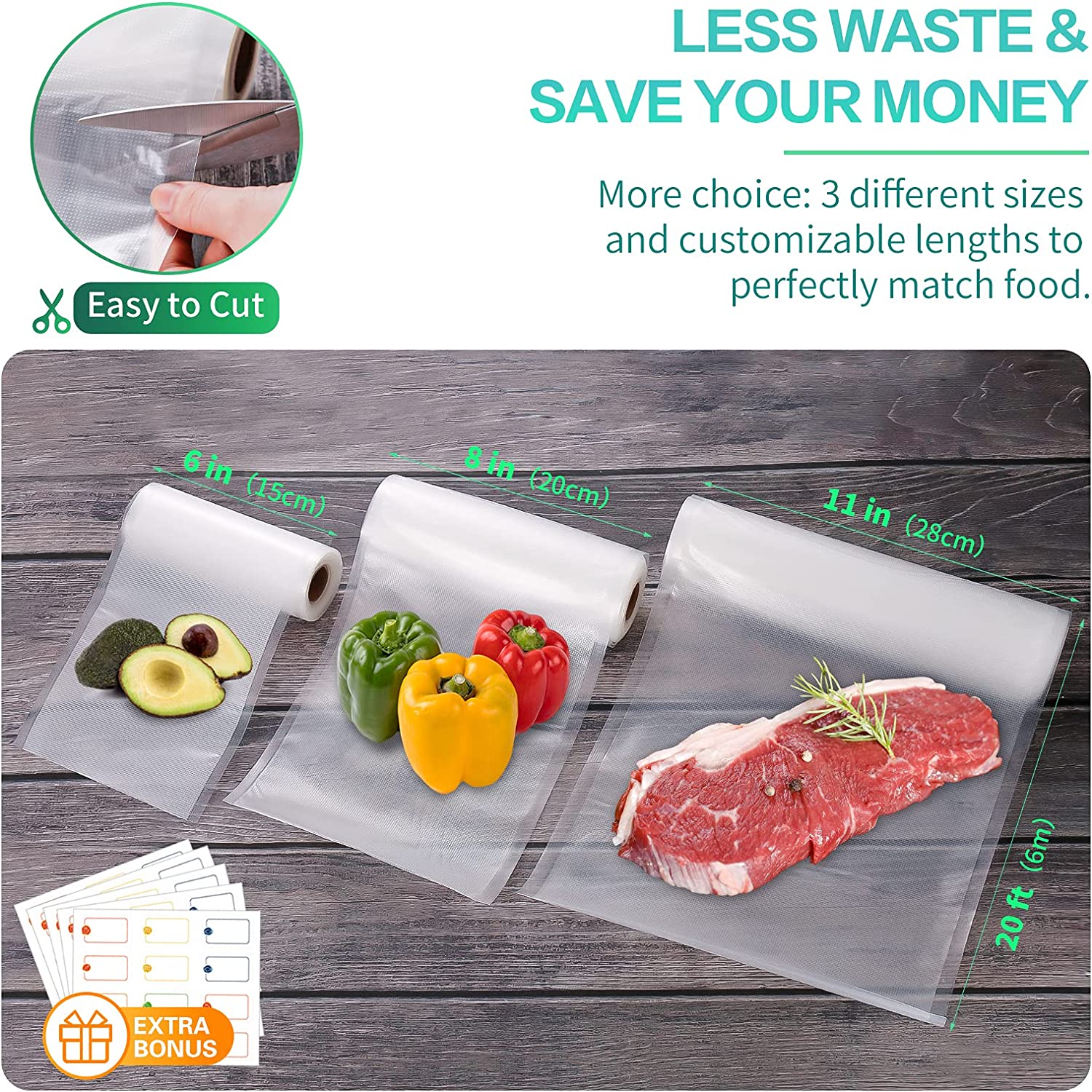 ถุงสำหรับเครื่องซีลสูญญากาศ ถุ - Meal Prep Vacuum Sealer บทวิจารณ์และราคา