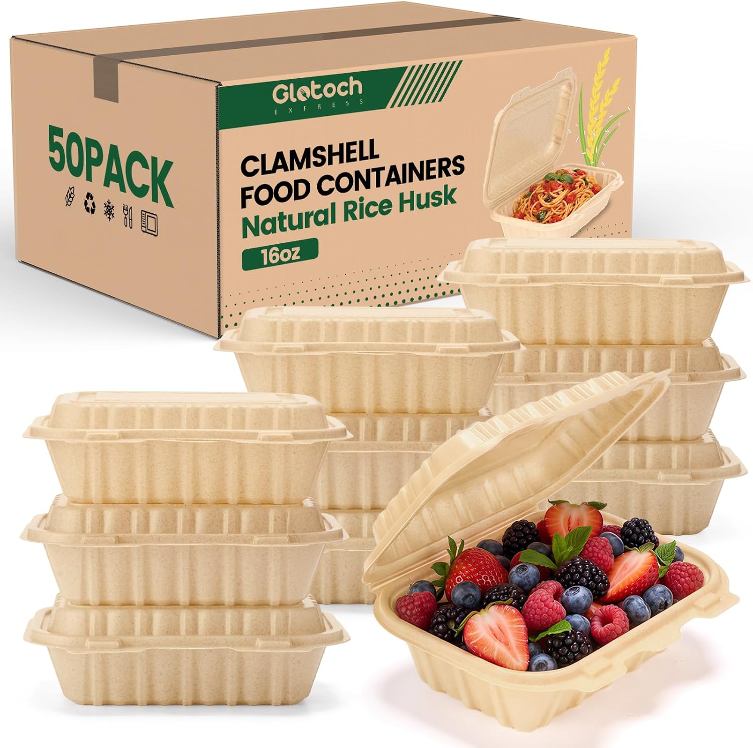 กล่องใส่อาหารแบบฝาพับขนาด 16 อ - Meal Prep Box บทวิจารณ์และราคา