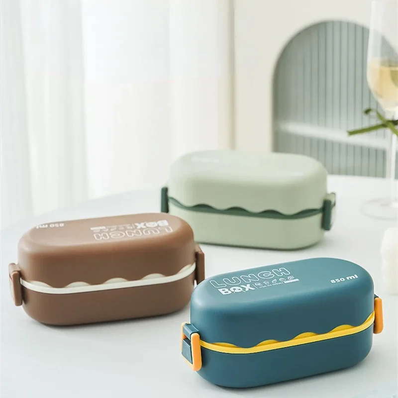 กล่องข้าวกลางวันพลาสติกสองชั้น - Meal Prep Lunch Boxes บทวิจารณ์และราคา