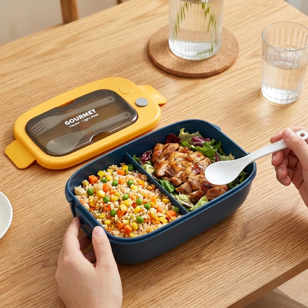 กล่องเบนโตพลาสติกสำหรับไมโครเว - Meal Prep Lunch Boxes บทวิจารณ์และราคา