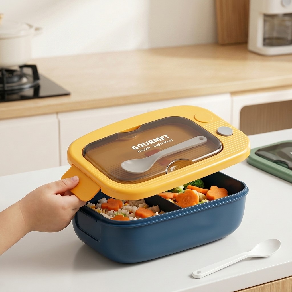 กล่องเบนโตพลาสติกสำหรับไมโครเว - Meal Prep Lunch Boxes บทวิจารณ์และราคา