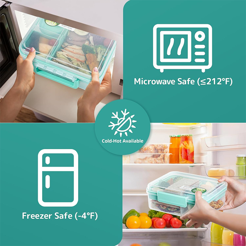 กล่องข้าวเบนโต 4 ช่อง ป้องกันก - Meal Prep Menu บทวิจารณ์และราคา