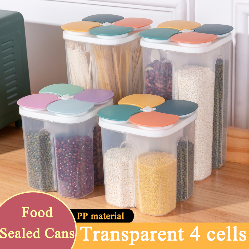 ห้องครัวกล่องเก็บธัญพืชพลาสติก - Meal Prep Jar บทวิจารณ์และราคา