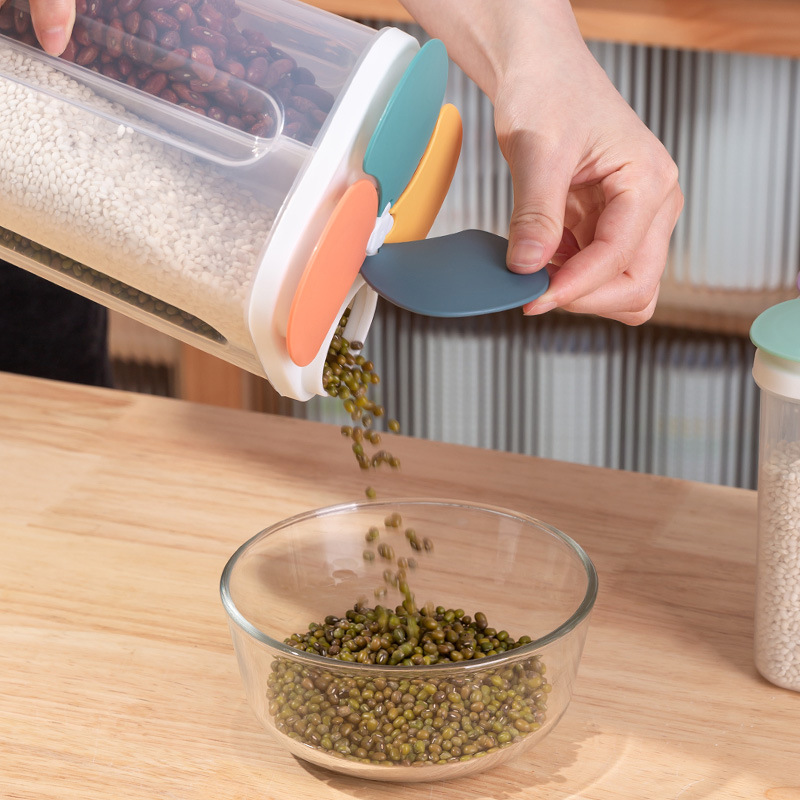 ห้องครัวกล่องเก็บธัญพืชพลาสติก - Meal Prep Jar บทวิจารณ์และราคา