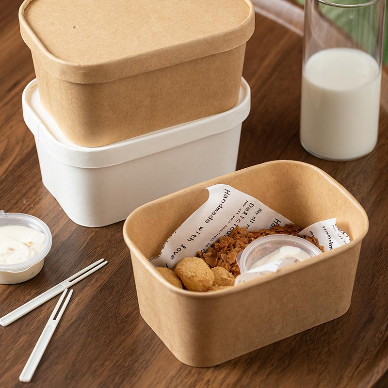กล่องอาหารกลางวันกระดาษคราฟท์แ - Meal Prep Gym Food บทวิจารณ์และราคา
