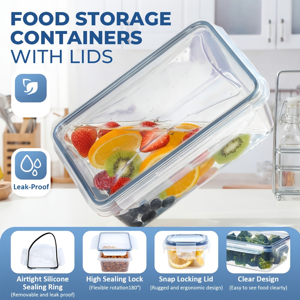 กล่องเก็บอาหารสุญญากาศพร้อมฝาป - Meal Prep Lunch Boxes บทวิจารณ์และราคา