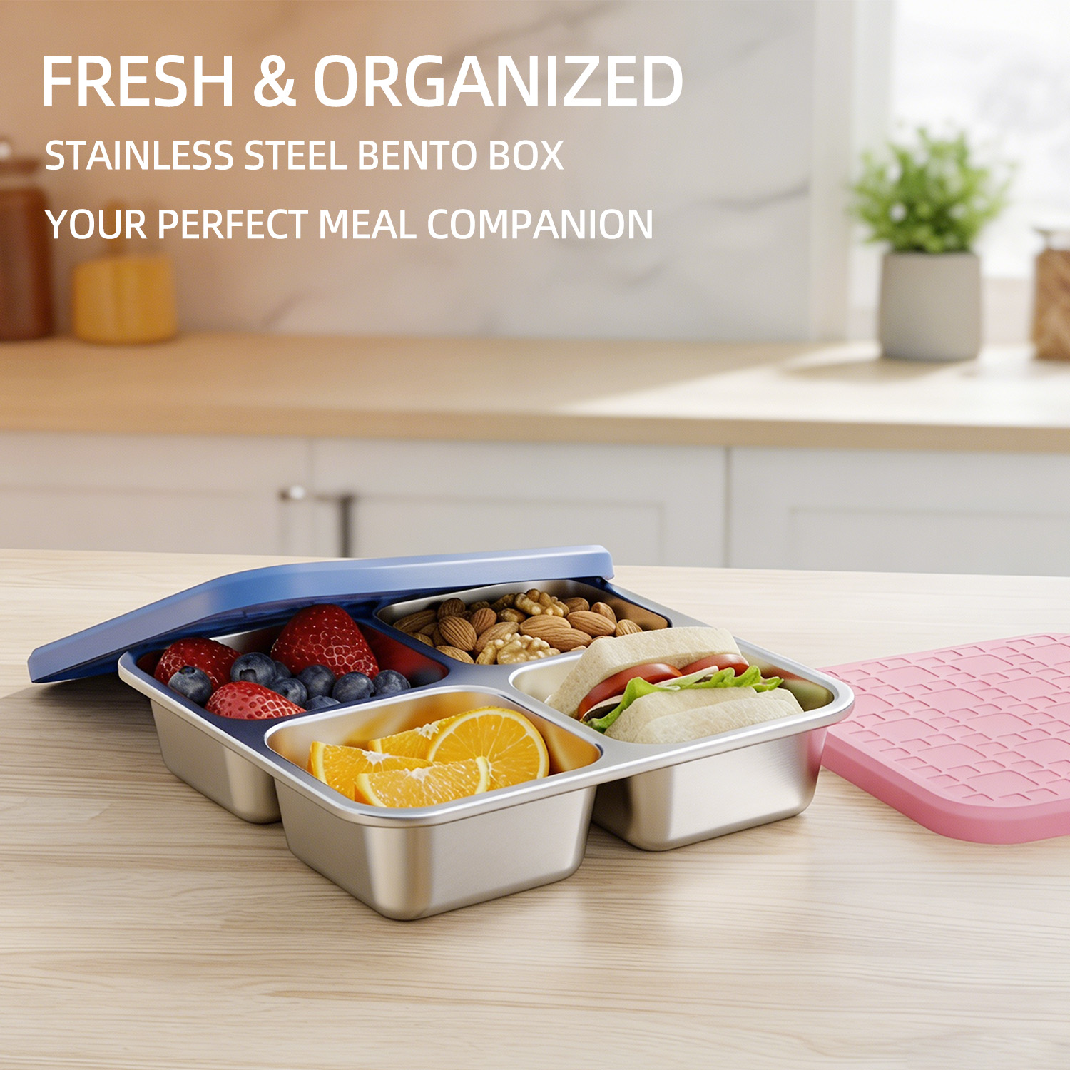 กล่องอาหารกลางวันสแตนเลส 304 แ - Meal Prep Lunch Boxes บทวิจารณ์และราคา