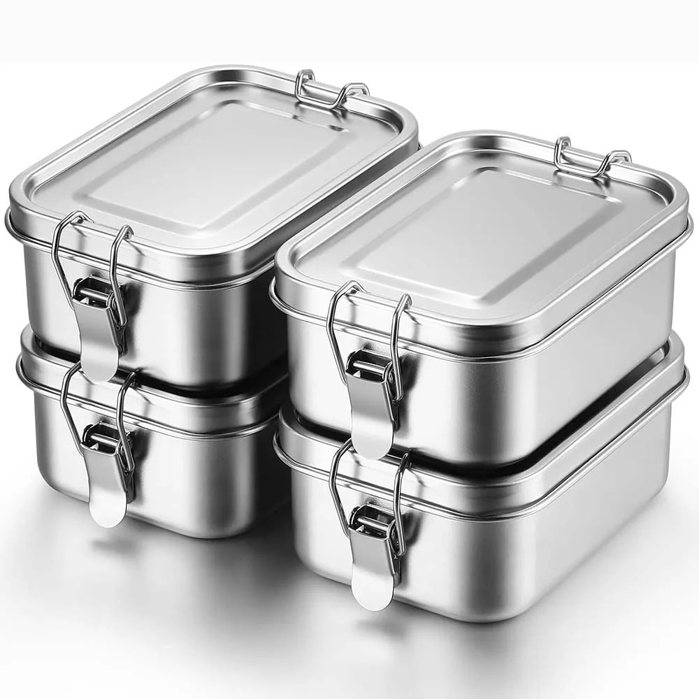 กล่องเบนโตะสแตนเลสกล่องอาหารกล - Meal Prep Lunch Boxes บทวิจารณ์และราคา